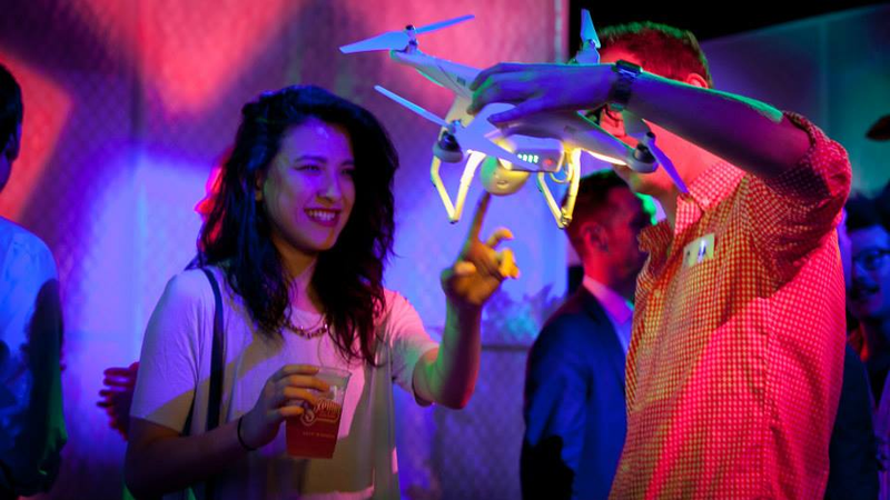 Illustration for article titled Scenes from Gizmodo's Home of the Future Opening Night Party